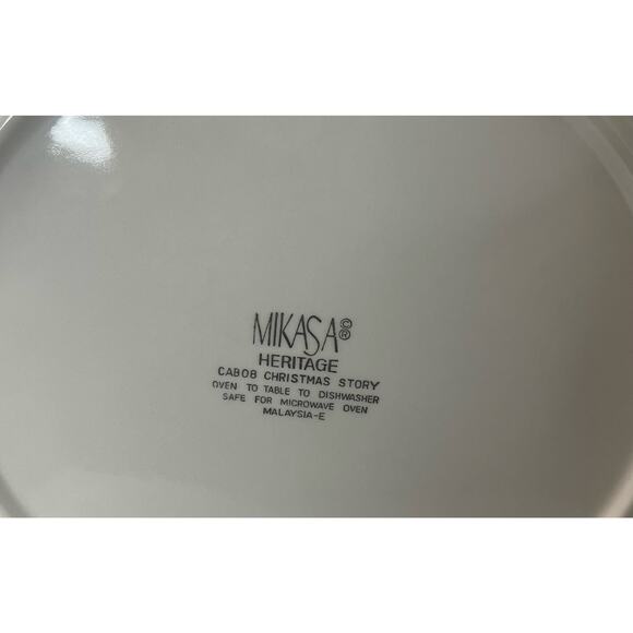 Mikasa Christmas Story CAB08 Round Chop Serving Platter Plate 12 3/4" - Picture 4 of 7